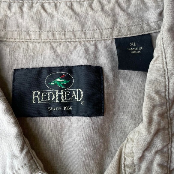 Redhead Clothing Men's Cream and Tan Shirt - Picture 5 of 7
